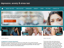 Tablet Screenshot of depression-anxiety-stress-test.org